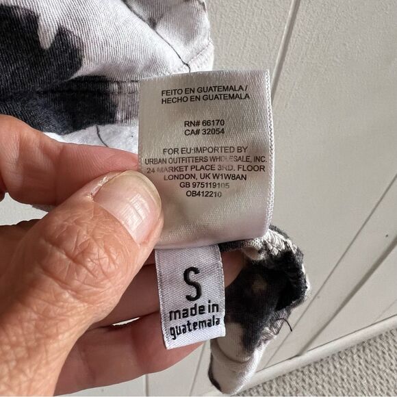 Free People We The Freea Gray Coastal Tie Dye T Shirt Top Size S - Picture 7 of 11